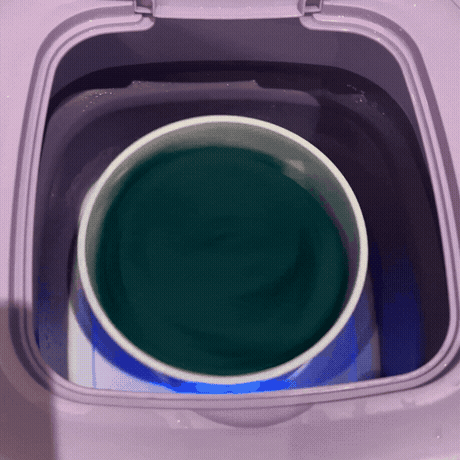 Mini tvättmaskin med snabb centrifug